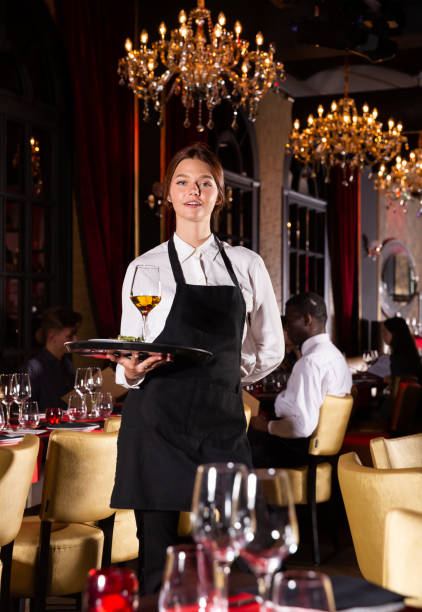istock Portrait of smiling waitress 1181667778