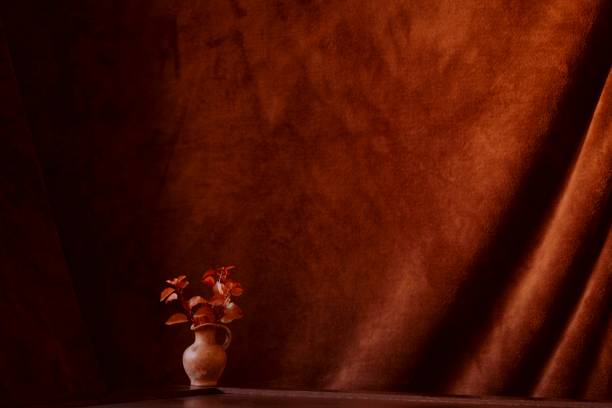 Autumn colors - beautiful arrangement with rusty leaves