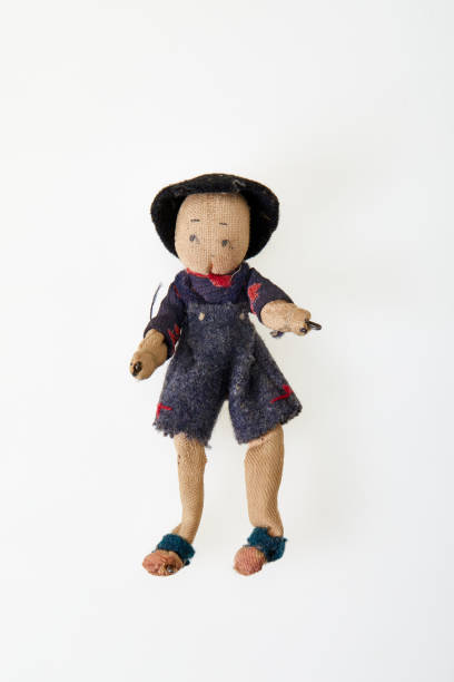istock Simple vintage puppet, linen, homemade 1181669651