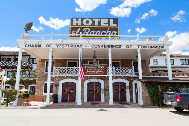 The El Rancho Hotel along Route 66 in Gallup, New Mexico hasn't changed much since its heyday, when movie stars like John Wayne, Katharine Hepburn and Spencer Tracy stayed there. The hotel was actually built by the brother of film director, D.W. Griffith, as a headquarters for film making, opening in 1937. In fact, the original employees were trained by famous hospitality giant Fred Harvey Company.
