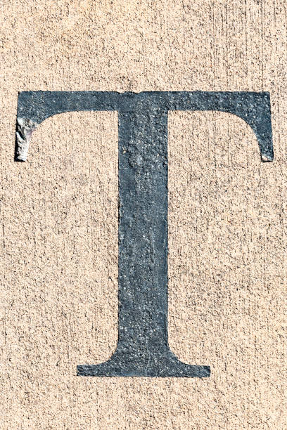 Alphabet T - Letterpress letter