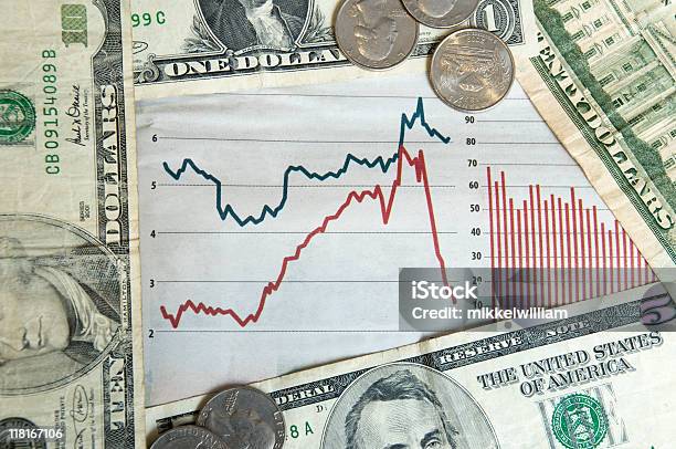 Kryzysu Gospodarczego Na Spadek Cen Akcji Idolarowe - zdjęcia stockowe i więcej obrazów Banknot