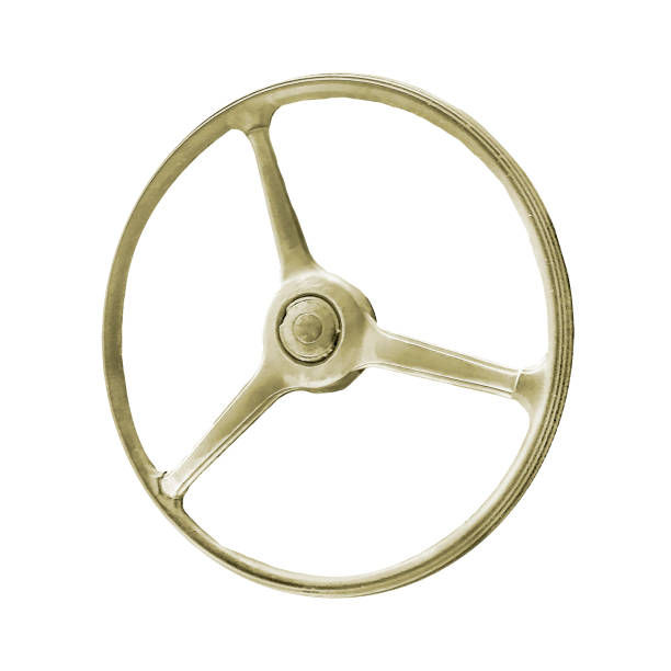 istock Old Steering Wheel Isolated Photo 1181671728