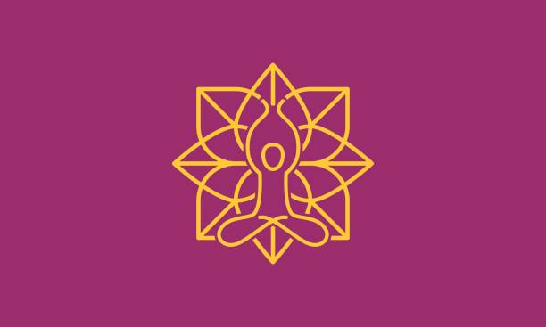 Yoga Mandala Icon Logo Download with the EPS file for any editable or scalable needs. symbol of india stock illustrations