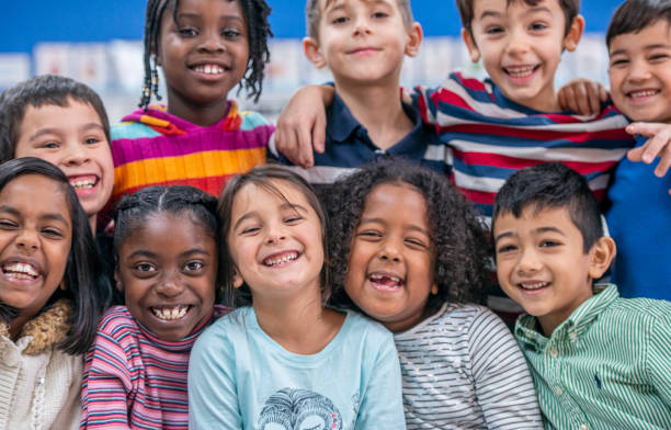 istock Portrait of Multi-Ethnic Elementary Students  Laughing stock photo 1181674369