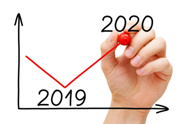 istock Business Recovery Graph For Year 2020 Concept 1181681986