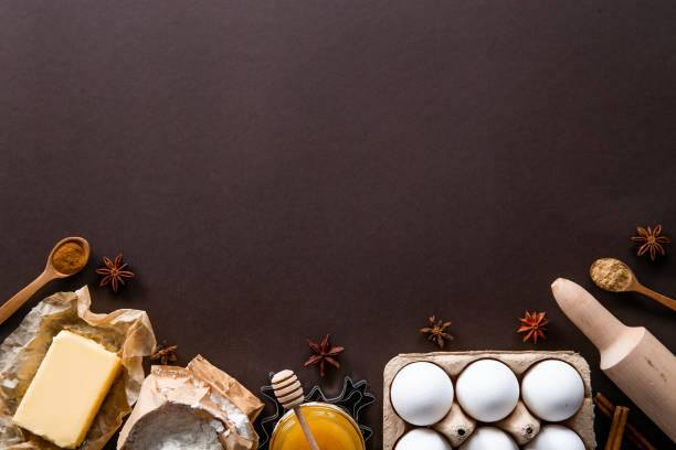 istock Textured background with christmas themed items in flat lay composition. 1181683327