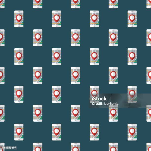 Navigator Pattern App Map Navigation Pattern Stock Illustration - Download Image Now ...