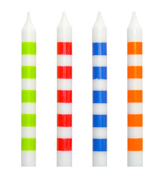 istock Striped Birthday Candles 1181684263