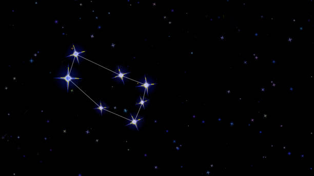 istock constellation zodiac gemini, stars on a black background, starry sky 1181687756