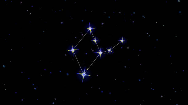 istock constellation of the zodiac virgo, stars on a black background, starry sky 1181687834