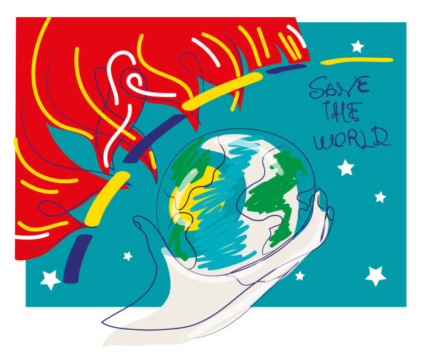 Save the world concept. Global warming and climate justice.
Save the world concept. climate justice stock illustrations