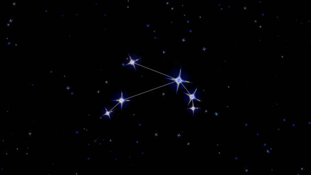 Aries zodiac constellation, stars on a black background, starry sky Aries zodiac constellation, stars on a black background starry sky pisces fish tattoo designs drawing stock illustrations