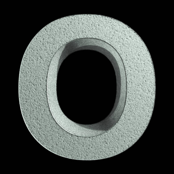 istock Letter O made of snow. Snow font. 3d rendering 1181690641