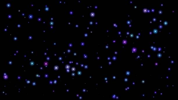 istock flashing stars, starry sky, appear and disappear on a black background 1181693018