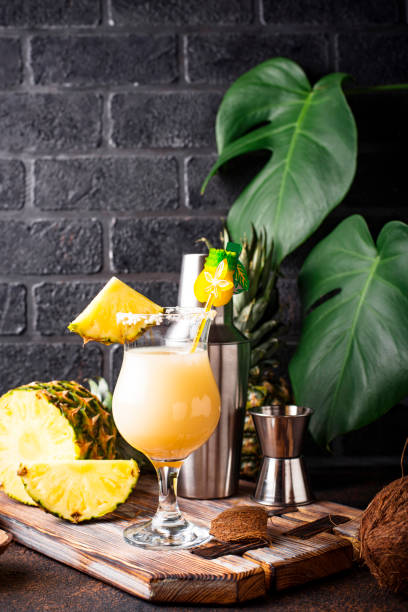istock Pina colada. Traditional Caribbean cocktail 1181693146