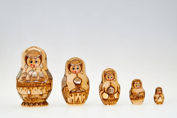 istock Russian dolls in a row 1181694403