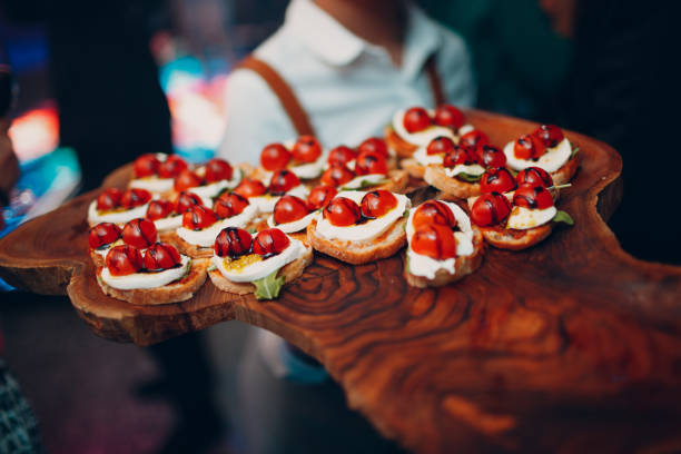 istock Food and snacks on the dish. Catering concept. 1181701476