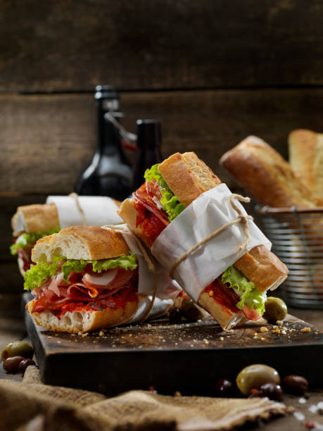 istock Italian Sandwich with Roasted Red Peppers 1181704387