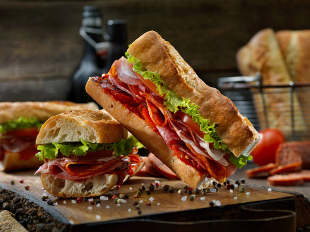 istock Italian Sandwich with Roasted Red Peppers 1181704544