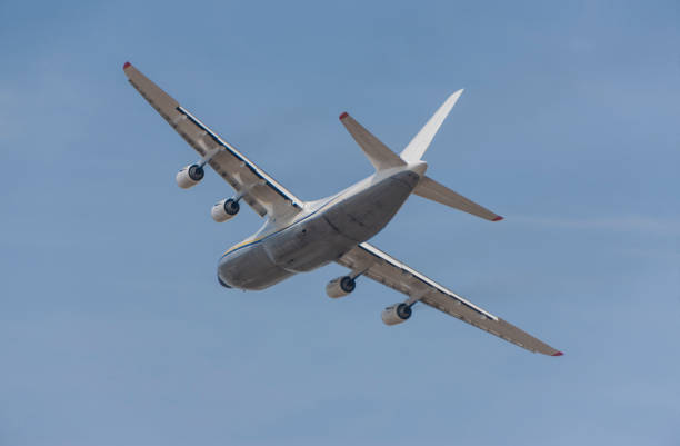 istock Antonov An-124 Ruslan large cargo airplane in flight 1181706329