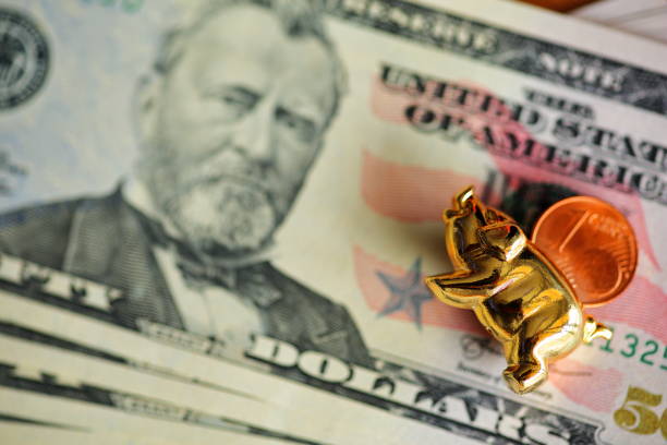 istock Piggy bank with dollars banknotes 1181706500