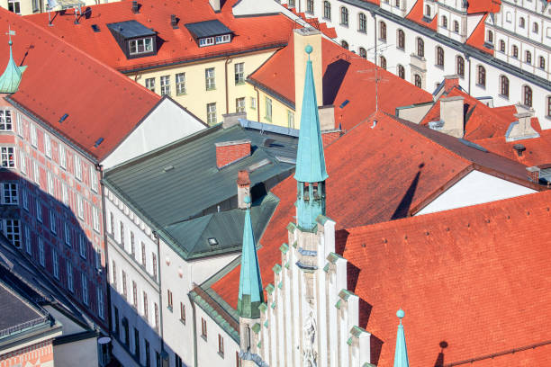 istock roofs view of Altes Rathaus 1181707154