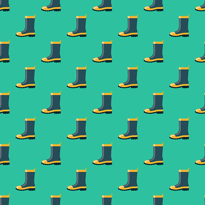 Fireman Boots Pattern Firemans Boot Footwear Pattern Stock Illustration - Download Image Now ...