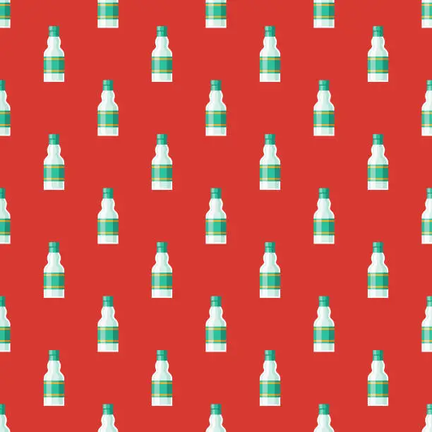 Vector illustration of Liquor Fondue Pattern