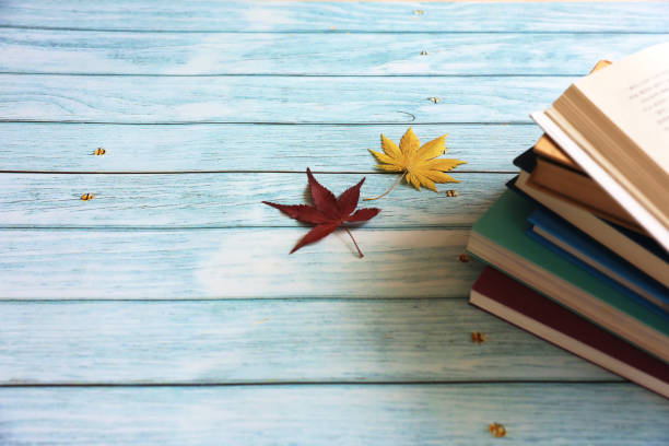 istock Book and autumn leaves 1181714330