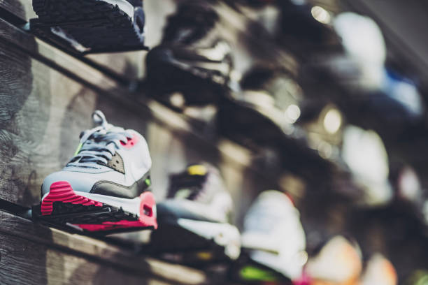 A lot of sneaker shops lined up