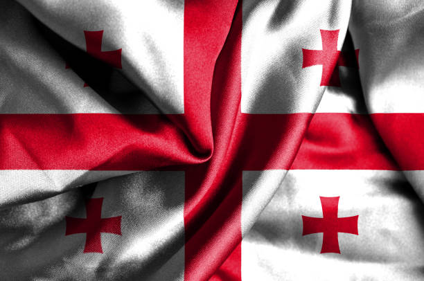 istock Georgia waving flag 1181716687