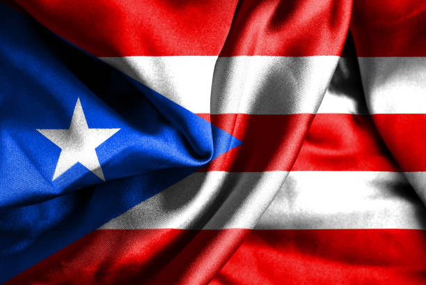 istock Puerto Rico waving Flag 1181719391