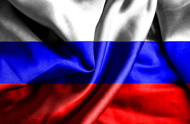 istock Russia waving flag 1181719423