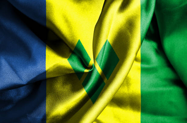istock Saint Vincent and the Grenadines waving flag 1181719461