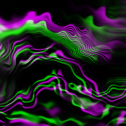 Tạo hiệu ứng 3D với Purple and green background Cho slideshow, video