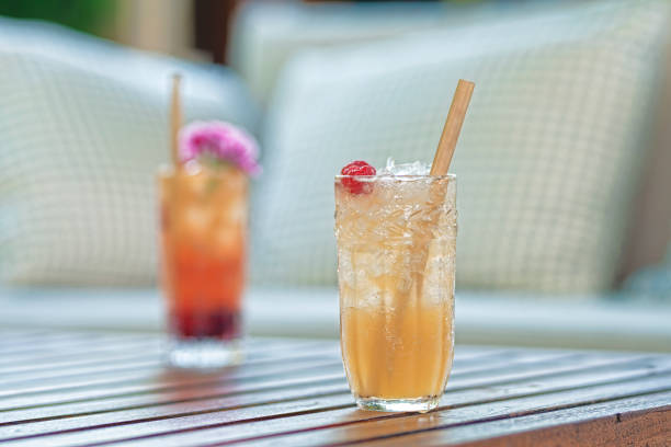 istock Summertime refreshment ,cocktails beside swimming pool 1181721470