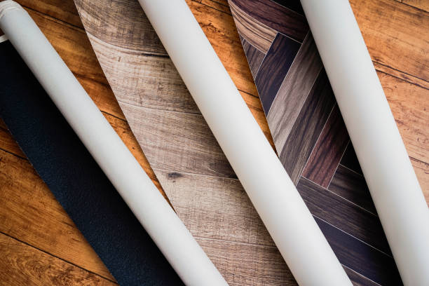 istock Residential wallpaper and wood background 1181726548