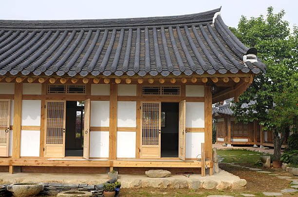 istock Traditional Korean house 118173479