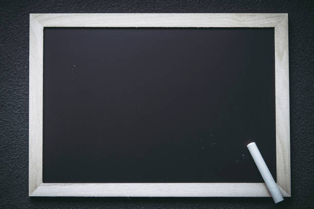 istock Blank material of blackboard and chalk 1181735243