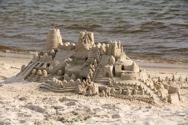 istock Sandcastle and Warm Gulf Waters 1181738511