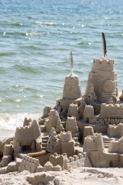 istock Sandcastle at Sea Level Vertical 1181740115