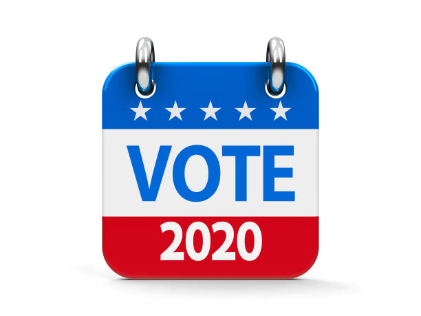 istock Vote election 2020 icon calendar 1181740228