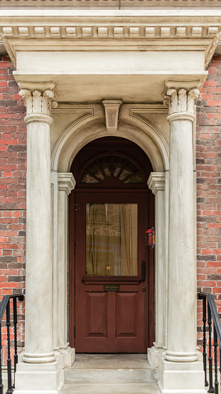 Aesthetic architecture and entrance door