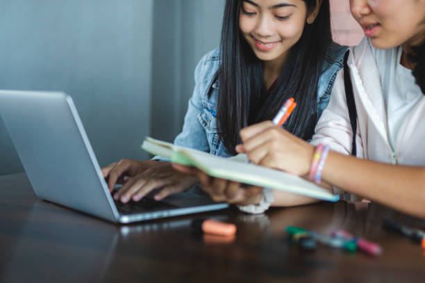 istock Back to school education knowledge college university concept,Students Education Social Media Laptop Tablet. 1181743505
