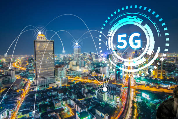 istock 5G network digital and internet of things on city background.5G network wireless system Concept. 1181748268