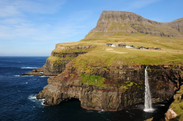 istock Mulafossur Waterfall, Faroe Islands 1181750542
