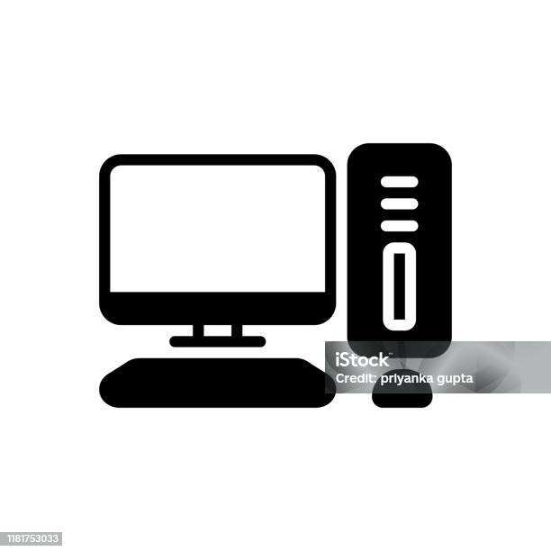 Computer Pc Stock Illustration - Download Image Now - CPU, Computer ...