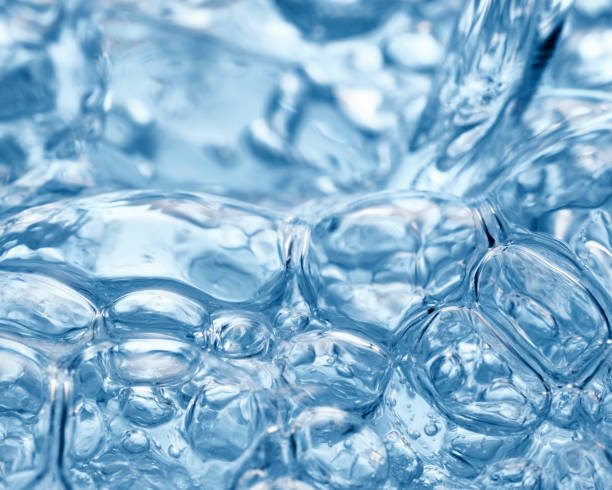 istock Transparency soda water soda water and ice close-up 1181753224