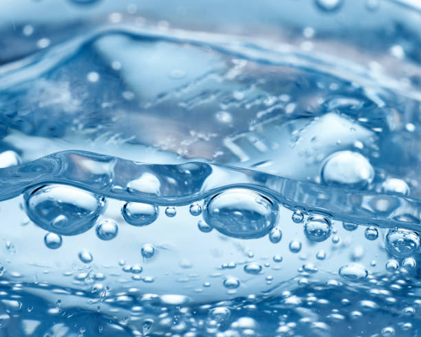 istock Transparency soda water soda water and ice close-up 1181754030